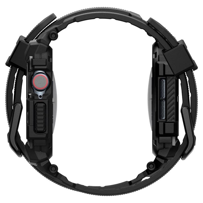 Spigen Rugged Armor Pro - Band with Case for Apple Watch 10 42 mm (Matte Black) 3