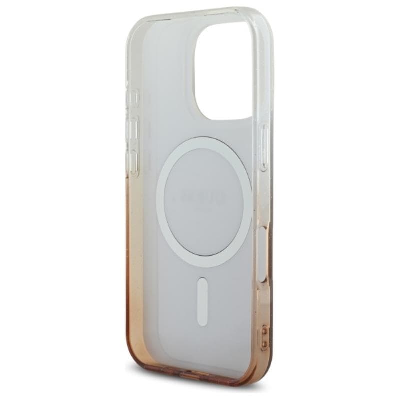 Guess IML Glitter Gradient MagSafe - Case for iPhone 16 Pro (Brown) 7