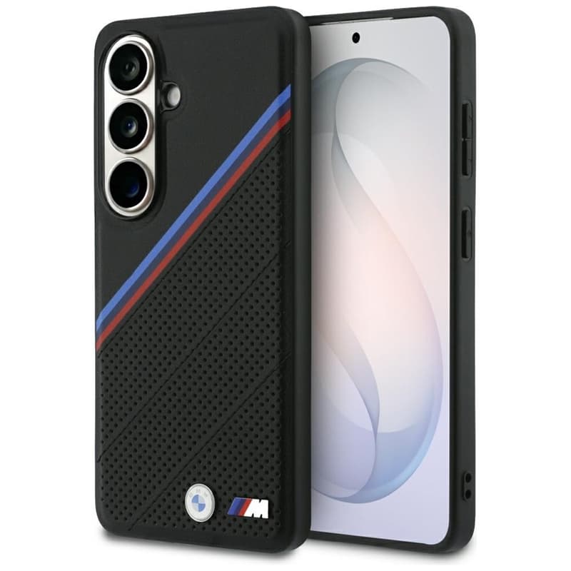 BMW Tricolor Metal Logo MagSafe - Samsung Galaxy S26 Case (Black)