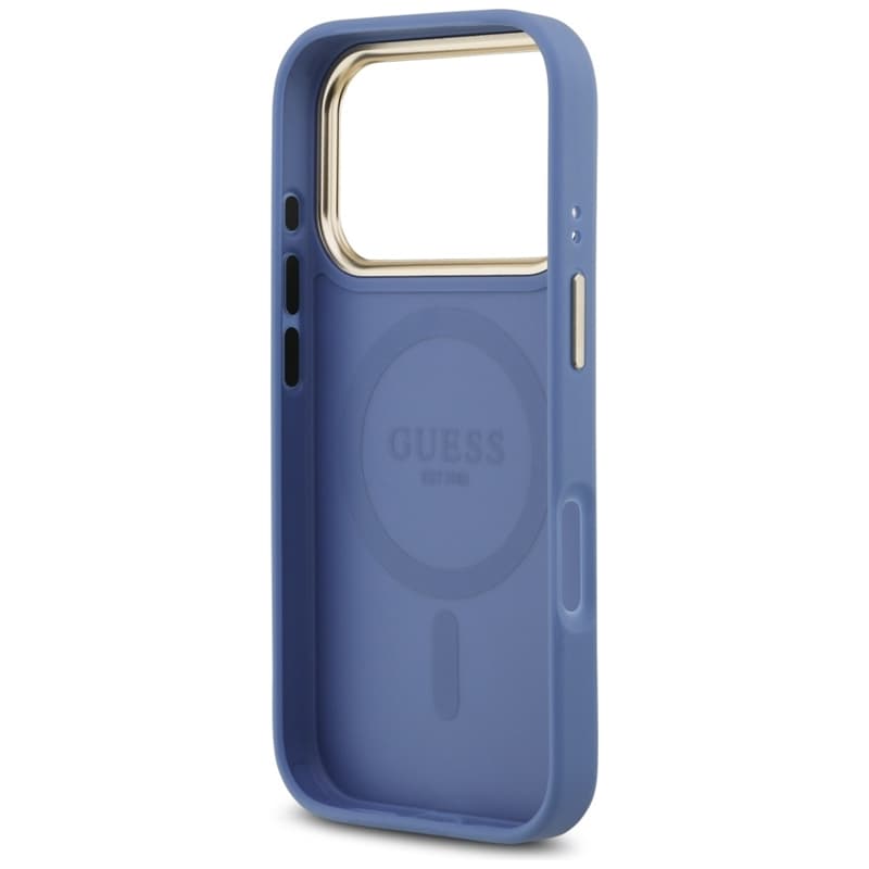 Guess 4G Strass Logo MagSafe - Case iPhone 17 Pro (Blue) 7