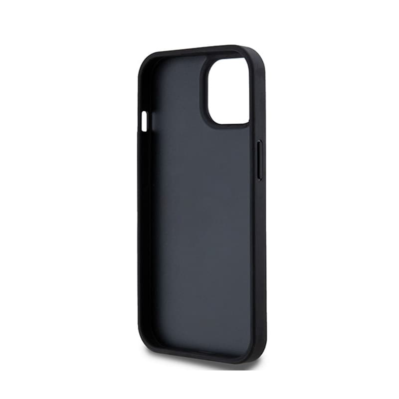 DKNY Leather Checkered Mono Pattern & Printed Stripes - iPhone 14 / 15 / 13 Case (black) 7
