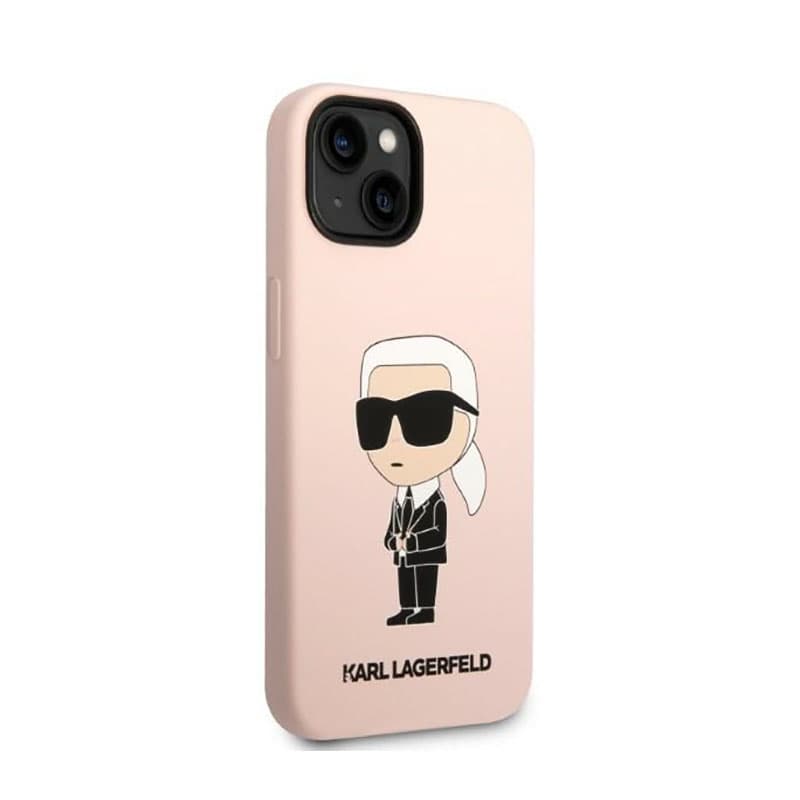Karl Lagerfeld Silicone NFT Ikonik - Case for iPhone 14 Plus (Pink) 4