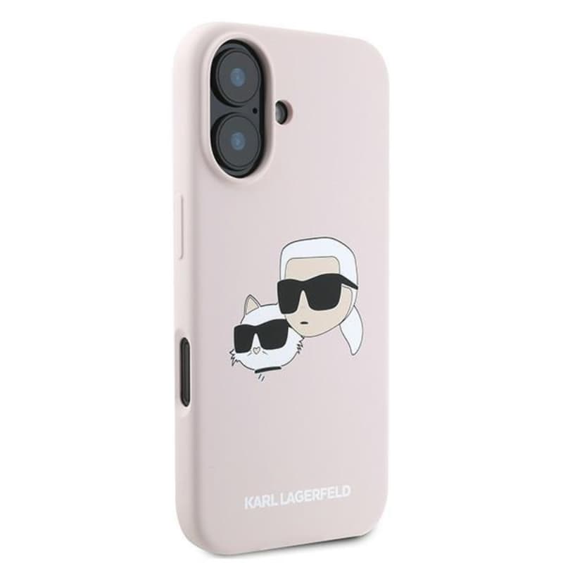 Karl Lagerfeld Silicone Double Heads Print MagSafe - Case iPhone 16 Plus (pink) 4