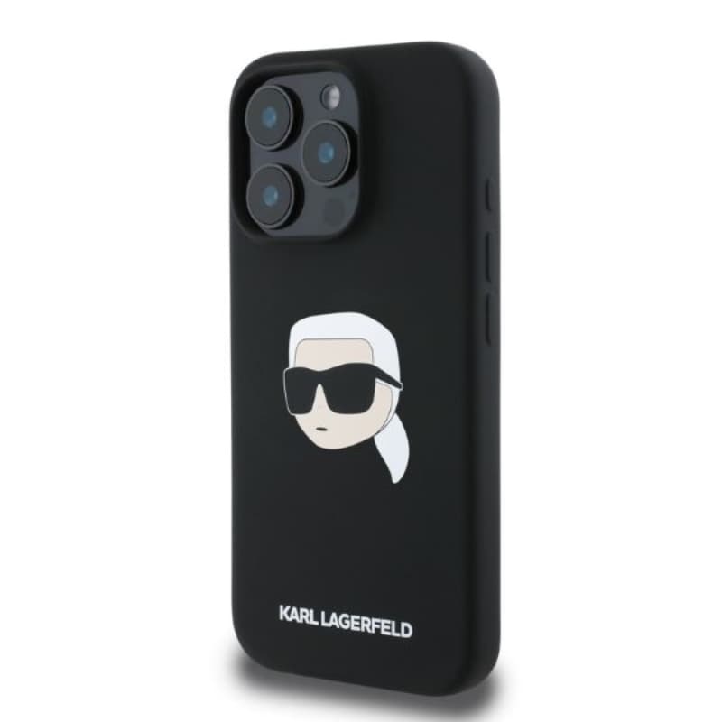 Karl Lagerfeld Silicone Karl Head Print MagSafe - Case iPhone 16 Pro Max (black) 3