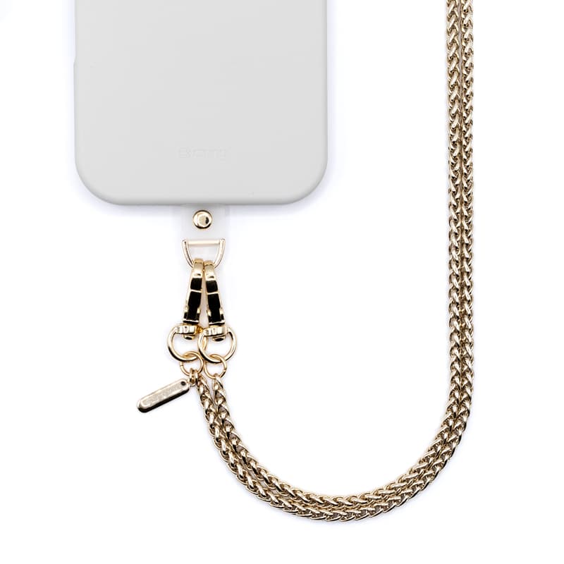 Crong Phone Crossbody - Phone Lanyard (Gold Link) 1