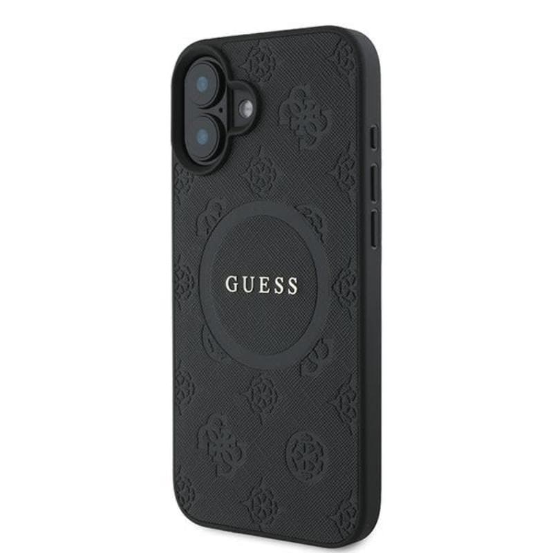 Guess Saffiano Peony Classic Logo MagSafe - Case iPhone 16 Plus (black) 2