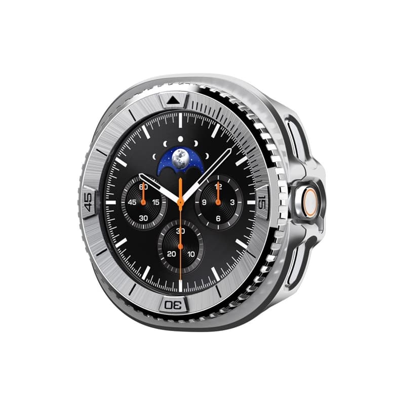 Spigen Bezel Tune Pro Pilot - Case / Protective Ring for Samsung Galaxy Watch 8 Classic 46 mm (Silver) 2