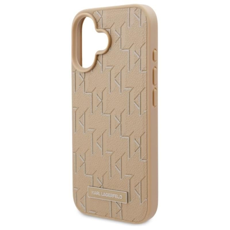 Karl Lagerfeld Hot Stamp MagSafe - Case for iPhone 16 (beige) 6