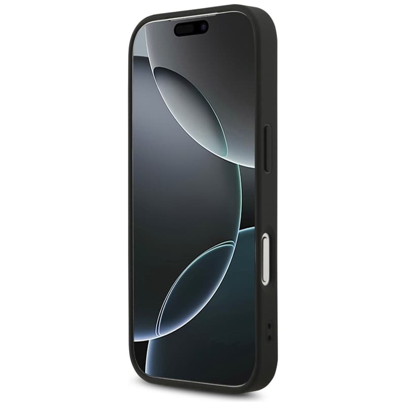 Guess Leather 4G Triangle Strass MagSafe - Case iPhone 17 Pro (Black) 5