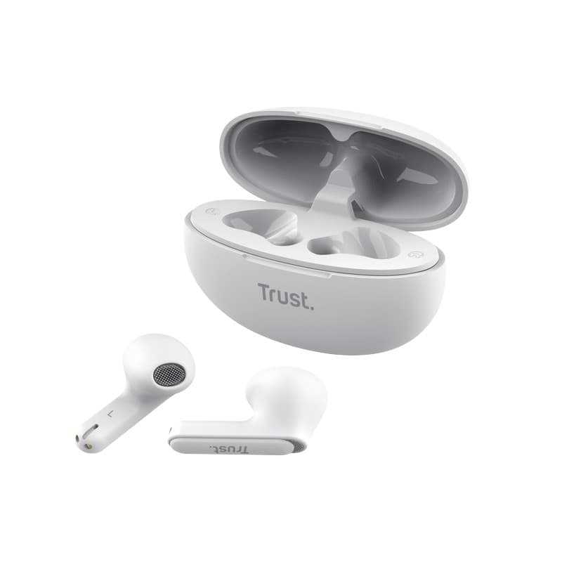 Trust Yavi - Wireless Earbuds Bluetooth TWS with Charging Case & ENC (White) 3