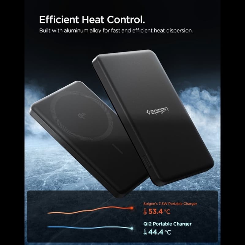 Spigen EA2205MQ Essential - Power Bank MagSafe 5000 mAh 22.5W Qi2 (Black) 3