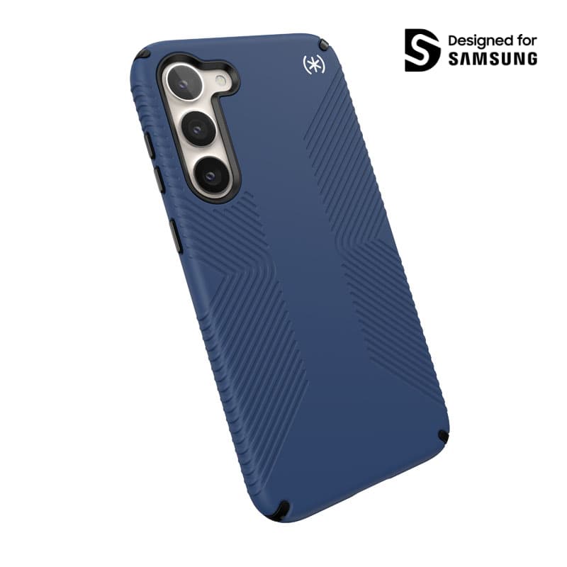 Speck Presidio2 Grip - Anti-slip Case for Samsung Galaxy S23+ (Coastal Blue/Black) 1