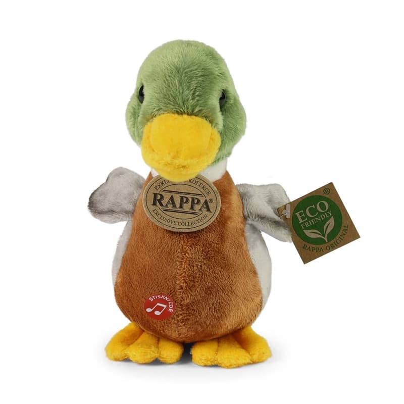 Rappa - Plush Realistic Toy Mallard Duck with Sound 22 cm Eco-Friendly 2