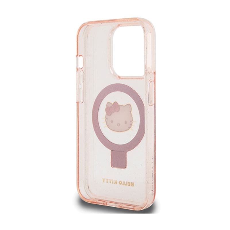 Hello Kitty Ring Stand Glitter Electrop Logo MagSafe - iPhone 15 Pro Case (pink) 7