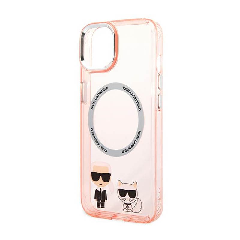 Karl Lagerfeld Karl&Choupette Aluminium MagSafe - Case for iPhone 14 Plus (Pink) 6