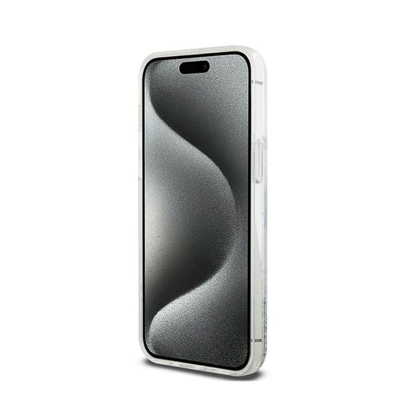 DKNY Liquid Glitter Big Logo - Case for iPhone 15 Pro Max (white) 5