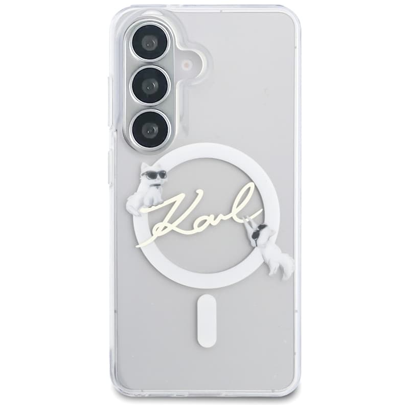 Karl Lagerfeld IML KC Script MagSafe - Samsung Galaxy S26+ Case (Clear) 3