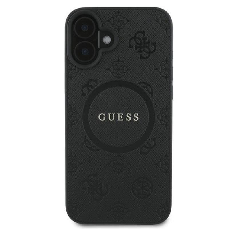 Guess Saffiano Peony Classic Logo MagSafe - Case iPhone 16 Plus (black) 3
