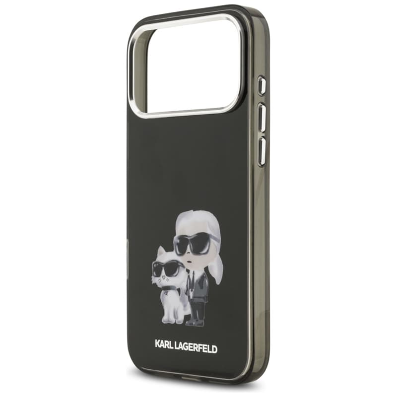 Karl Lagerfeld IML Aquarelle Karl & Choupette & Logo MagSafe - Case for iPhone 17 Pro Max (black) 6
