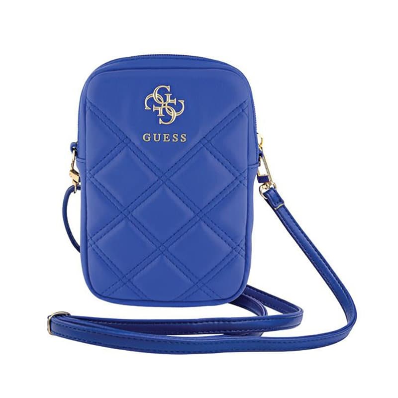 Guess Zip Quilted 4G - Phone bag (blue) 2