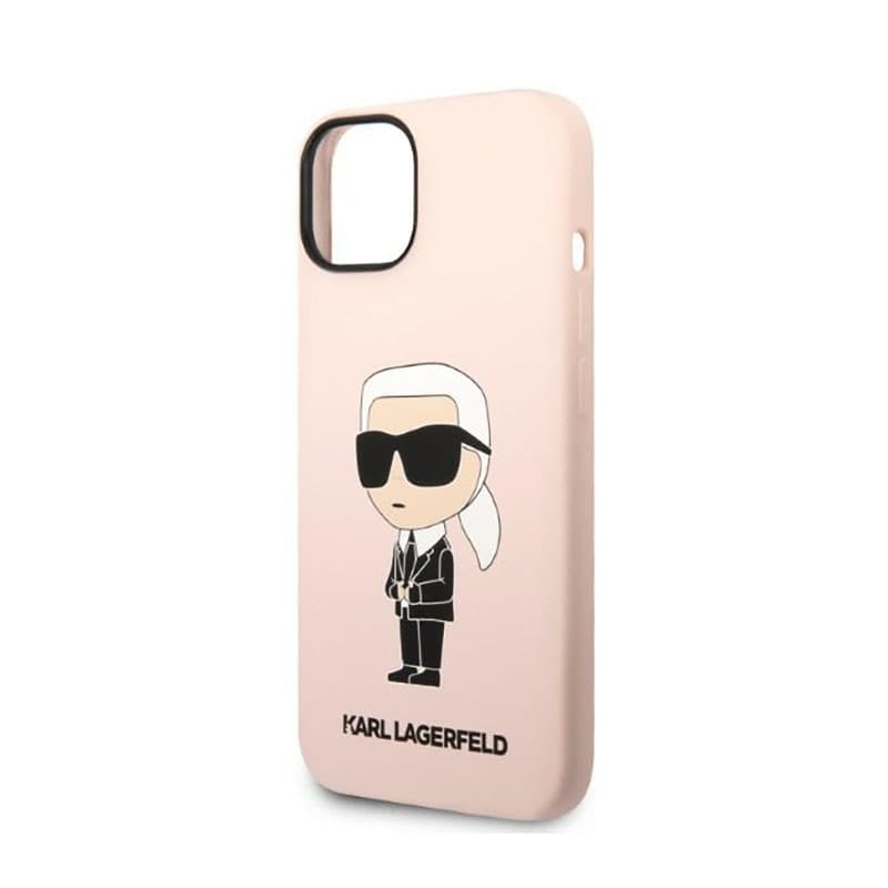 Karl Lagerfeld Silicone NFT Ikonik - Case for iPhone 14 Plus (Pink) 6