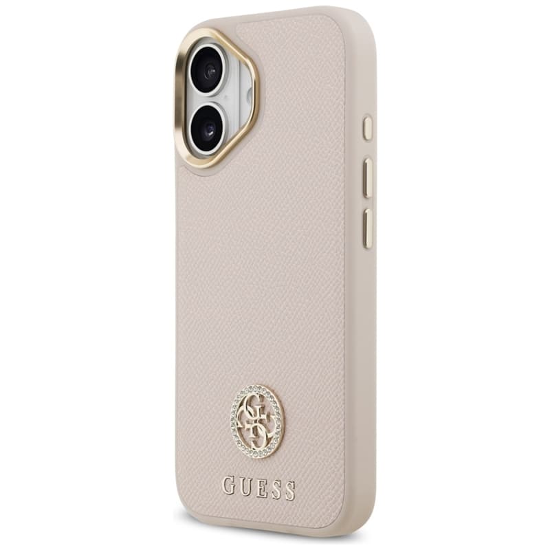 Guess Grained Strass Logo MagSafe - Case iPhone 17 (pink) 2
