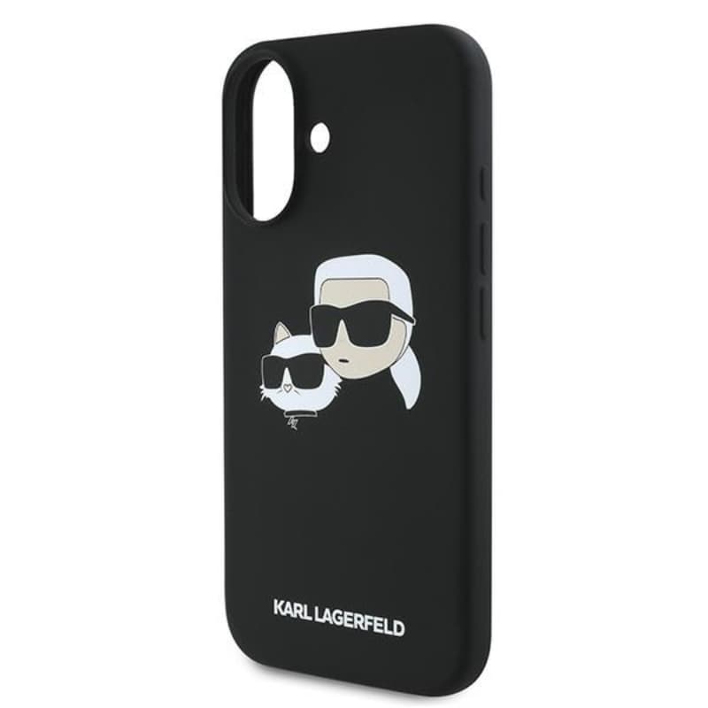 Karl Lagerfeld Silicone Double Heads Print MagSafe - Case iPhone 16 Plus (black) 6