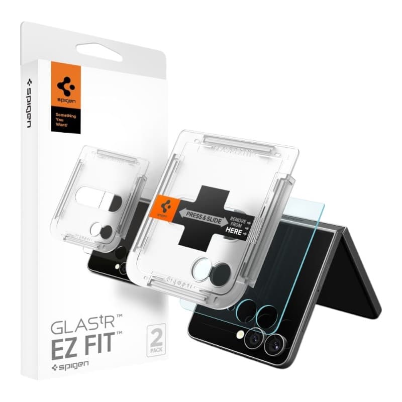 Spigen GLAS.TR EZ Fit HD 2-Pack - Tempered Glass for Samsung Galaxy Z Flip 7 1