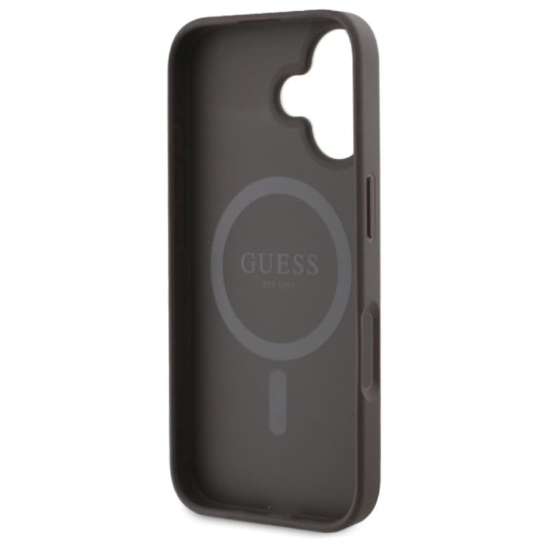 Guess Peony Script MagSafe - Case for iPhone 16 (brown) 7