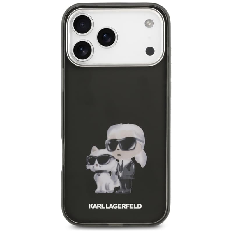 Karl Lagerfeld IML Aquarelle Karl & Choupette & Logo MagSafe - Case for iPhone 17 Pro Max (black) 3