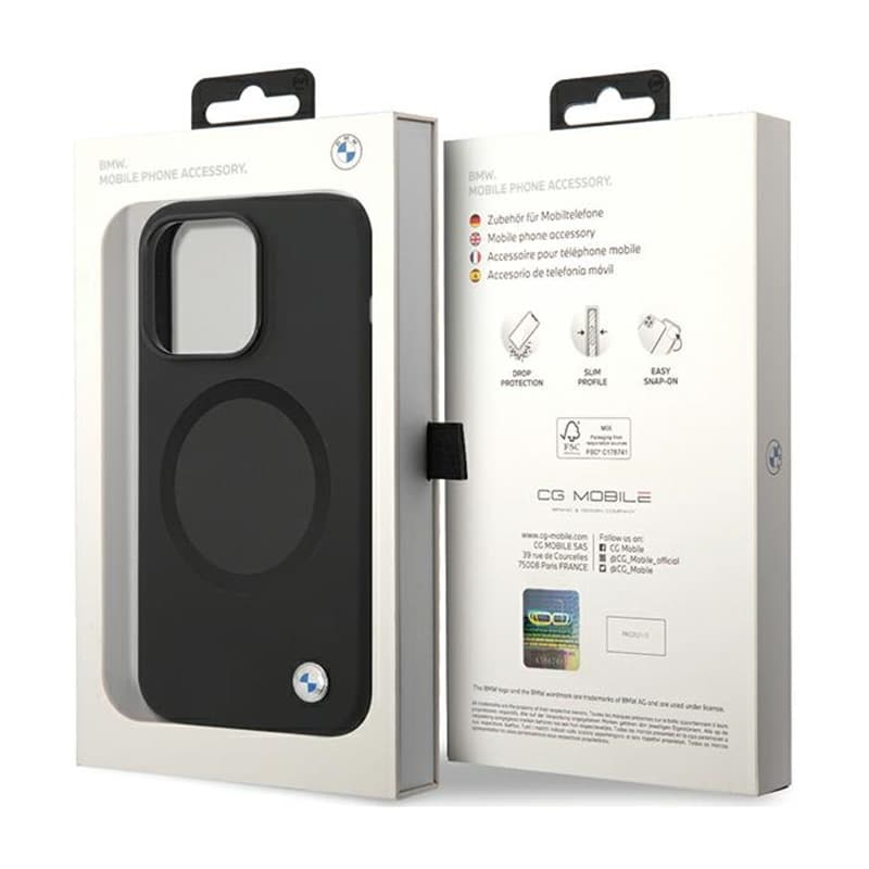 BMW Signature Liquid Silicone MagSafe - Case for iPhone 14 Pro (black) 8
