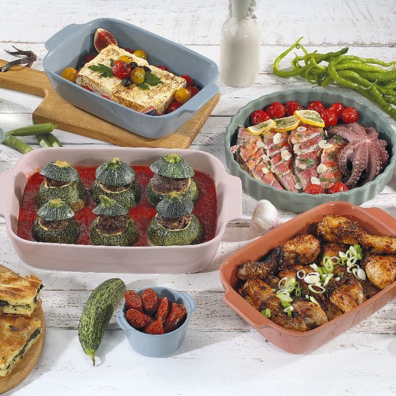 Küchenprofi Porto – Ceramic roasting dish / baking dish 30×19×6.5 cm (green) 2