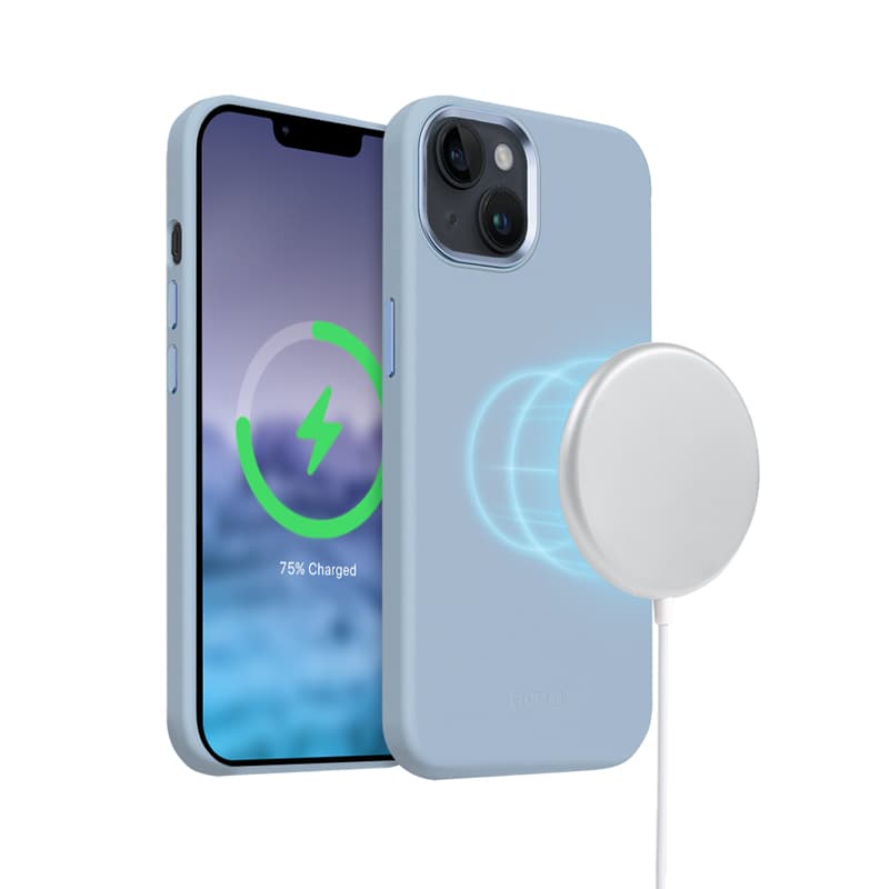 Crong Color Cover LUX Magnetic - iPhone 15 Plus MagSafe Case (Blue) 7