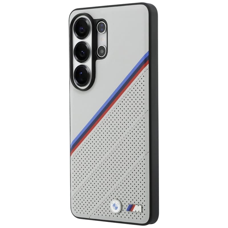 BMW Tricolor Metal Logo MagSafe - Samsung Galaxy S26 Ultra Case (Gray) 2