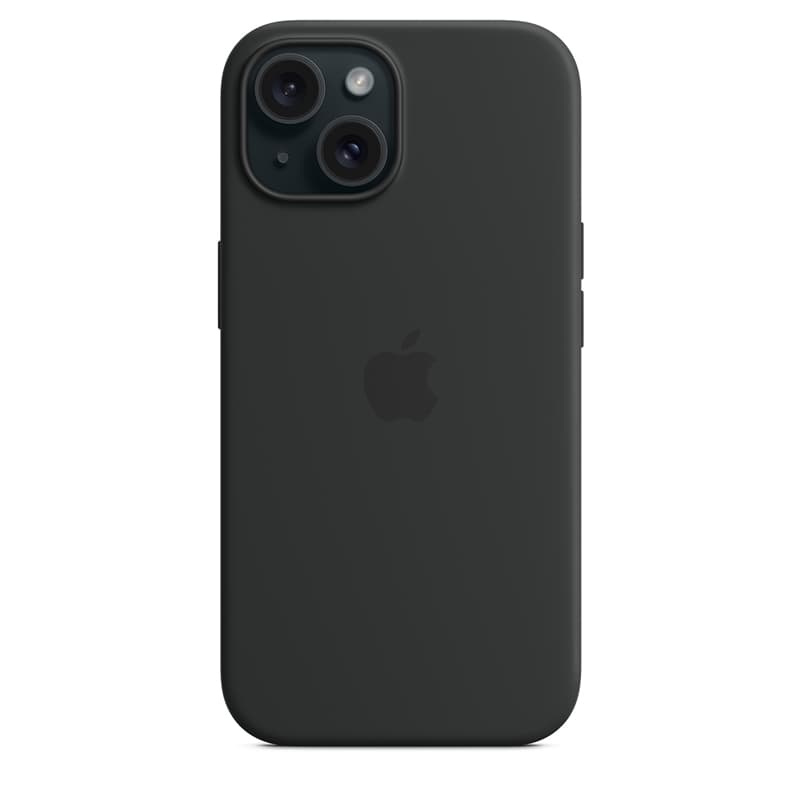 Apple Silicone Case – Silicone Case with MagSafe for iPhone 15 (Black) 5