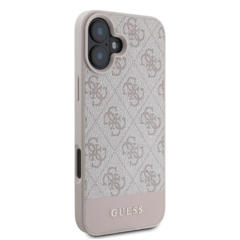 Guess 4G Bottom Stripe - Case for iPhone 16 (pink) 2