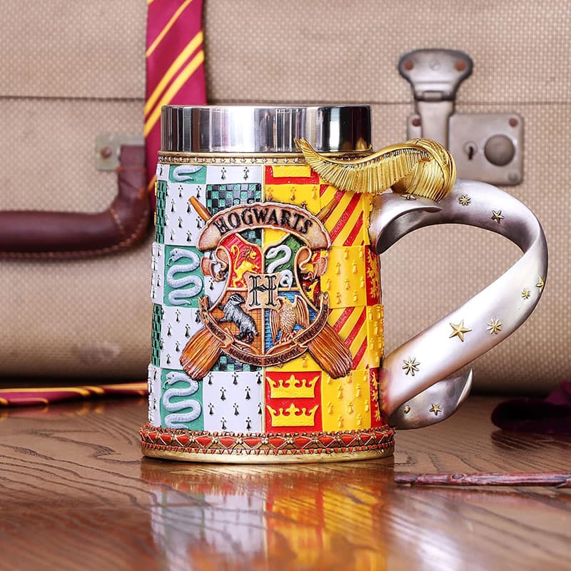 Harry Potter - Stainless Steel Mug/Skull in Golden Snitch Gift Box 600ml 6