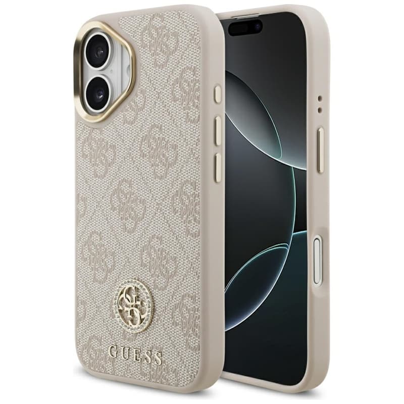 Guess 4G Strass Logo MagSafe - Case iPhone 17 Pro (Pink)