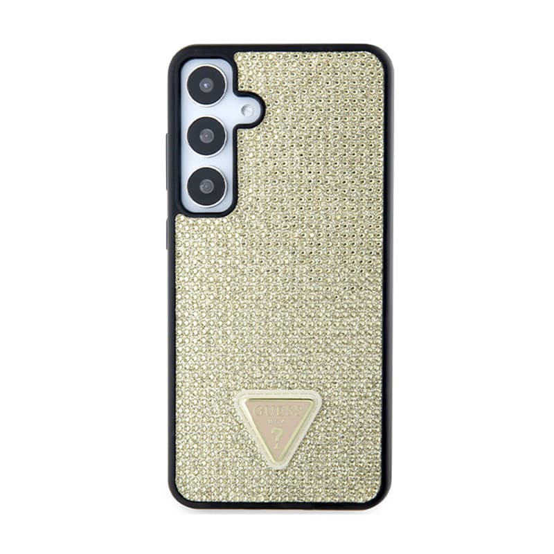Guess Rhinestone Triangle - Case Samsung Galaxy S24+ (Gold) 3