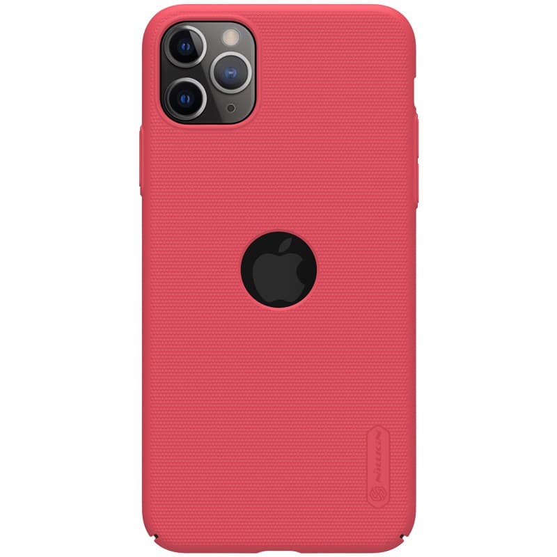 Nillkin Super Frosted Shield - Case for Apple iPhone 11 Pro z wycięciem na logo (Bright Red) 2