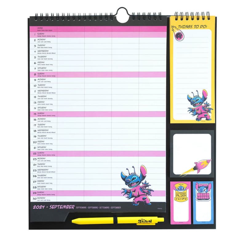 Disney Stitch - Wall Calendar / Planner 2024/2025 2