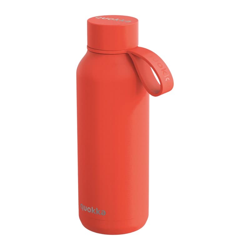 Quokka Solid With Strap - 510ml Stainless Steel Thermos Bottle with Strap (Orange) 1