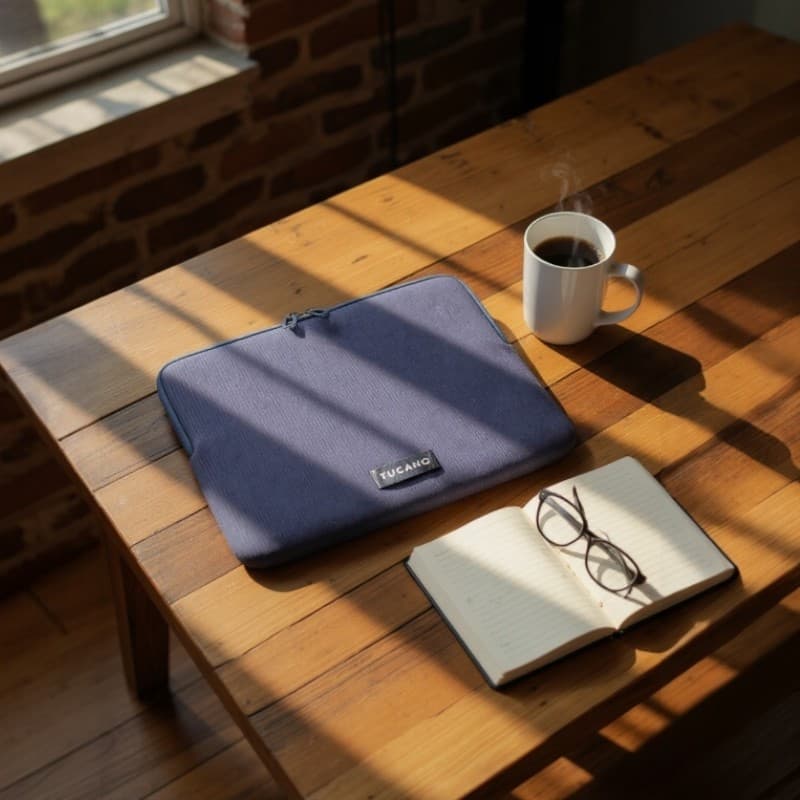 Tucano Colore2 - Sleeve MacBook Pro 15” / Laptop 14” / 13” (Navy Blue) 8