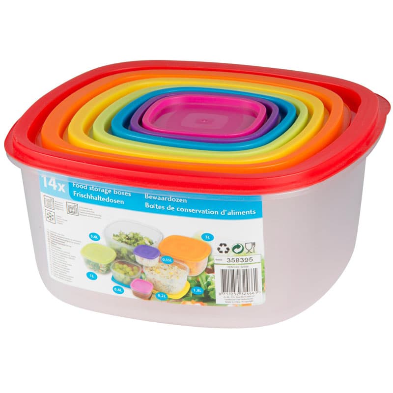 Set of 7 food storage containers 4