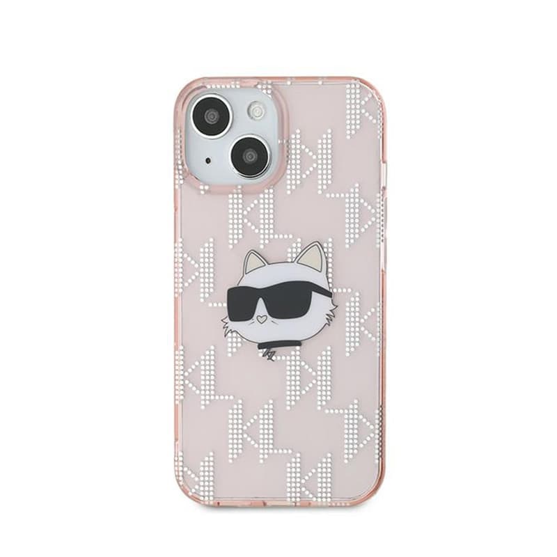 Karl Lagerfeld IML Choupette Head & Monogram - iPhone 15 / 14 / 13 Case (pink) 3