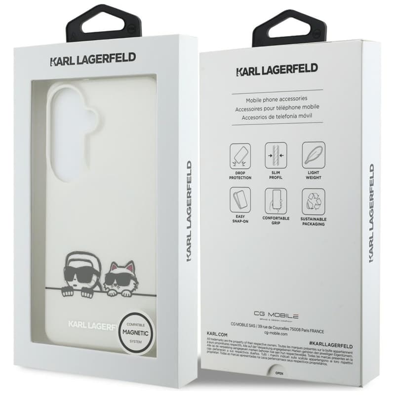 Karl Lagerfeld IML Peekaboo Karl & Choupette MagSafe - Case for Samsung Galaxy S26+ (transparent) 7