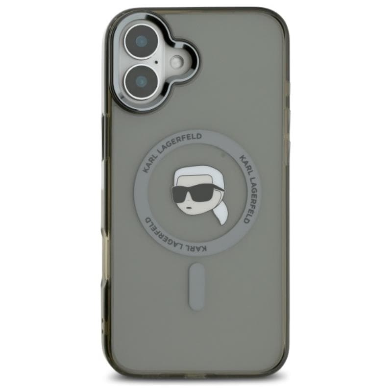 Karl Lagerfeld IML Metal Karl Head MagSafe - Case for iPhone 16 (black) 3
