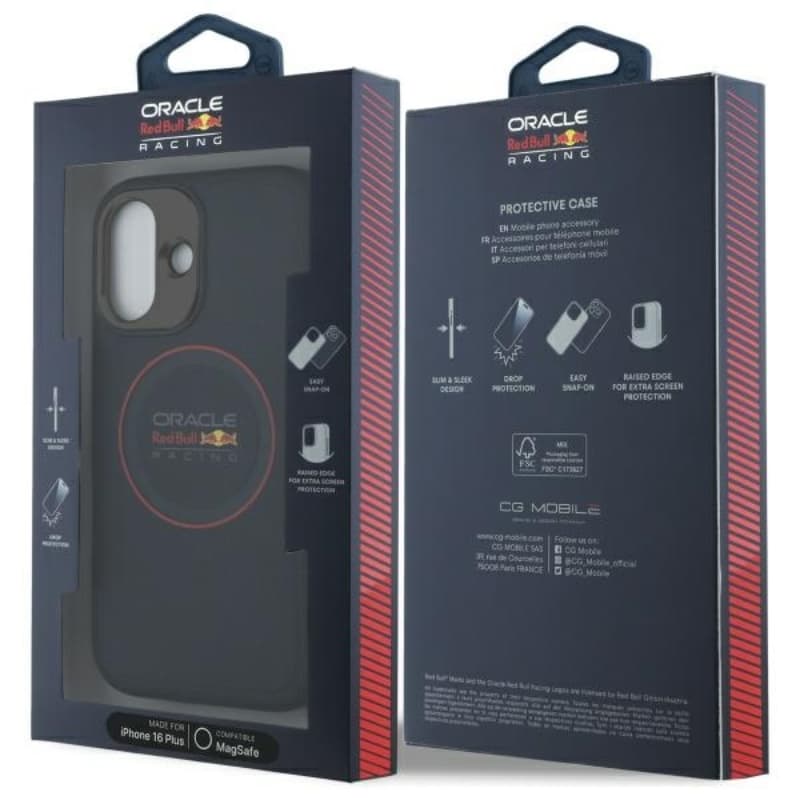 Red Bull Leather Red Ring MagSafe - iPhone 16 Plus Case (Navy Blue) 8