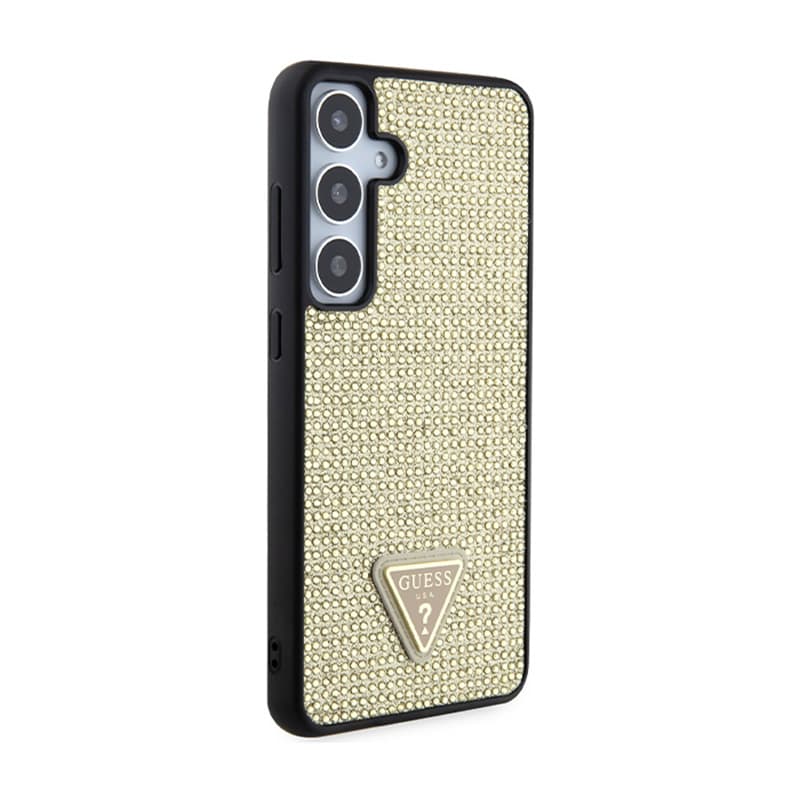 Guess Rhinestone Triangle - Case Samsung Galaxy S24+ (Gold) 4