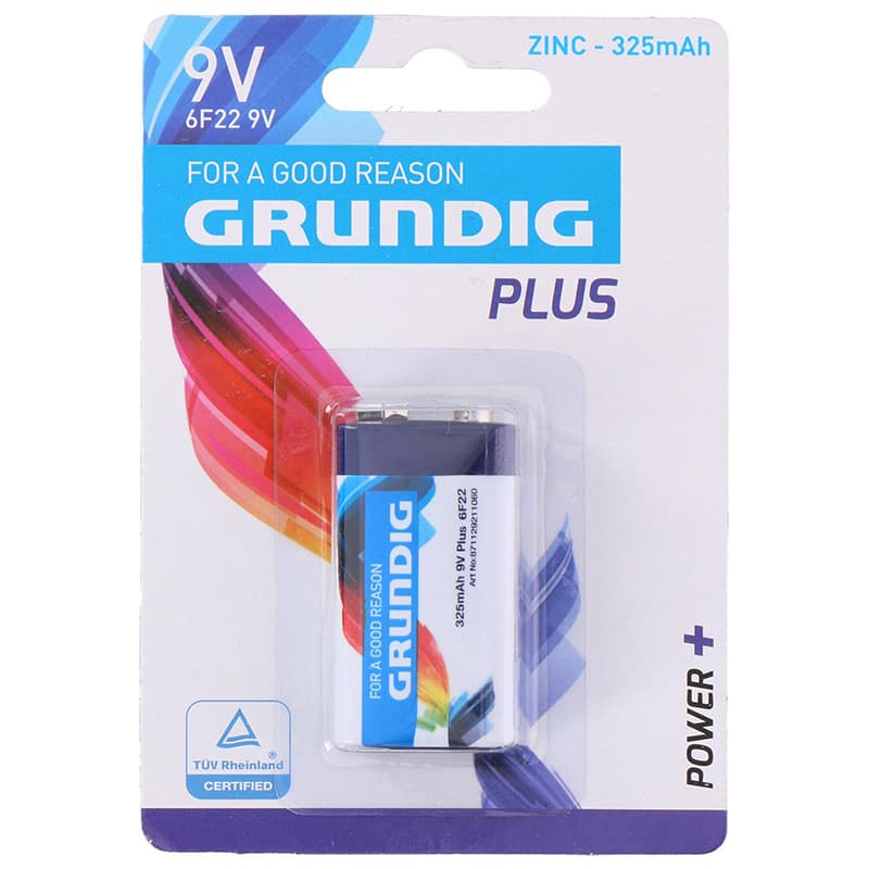 Grundig - Zinc battery 6F22 9V 325mAh 1